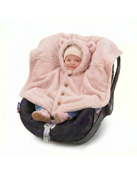 Poncho bébé groloudoux® ultra doux Rose 4 - vertbaudet enfant 