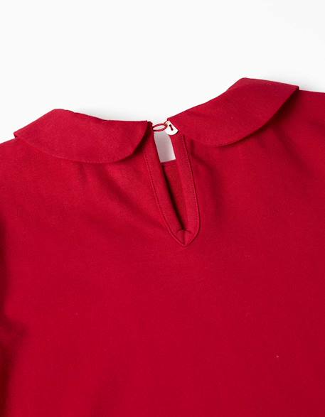 T-shirt en coton à manches longues avec plis sur le devant Rouge 3 - vertbaudet enfant 