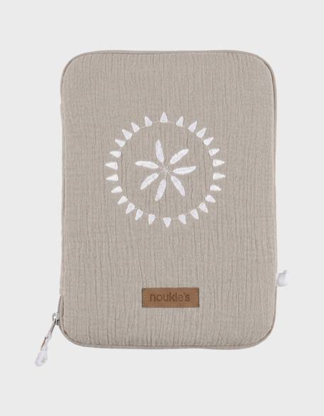Protège carnet de santé - coton bio Beige 1 - vertbaudet enfant 