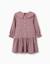 Robe à manches longues en sergé à carreaux b&s Gris clair 2 - vertbaudet enfant 