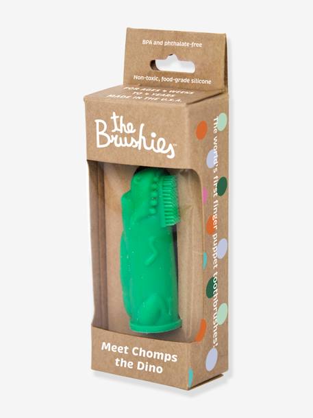 Brosse à dents 1er âge (Les Brossettes) en silicone BLEU+VERT 3 - vertbaudet enfant 