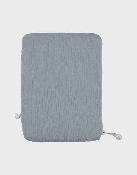 Protège carnet de santé - coton bio Bleu 4 - vertbaudet enfant 