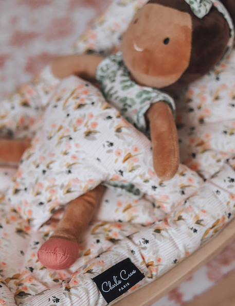 Transat poupée LEVO Doll Fleurs rose+Fleurs rouges 5 - vertbaudet enfant 