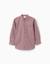 Chemise en coton à manches longues à carreaux b&s Beige clair 1 - vertbaudet enfant 