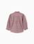 Chemise en coton à manches longues à carreaux b&s Beige clair 2 - vertbaudet enfant 