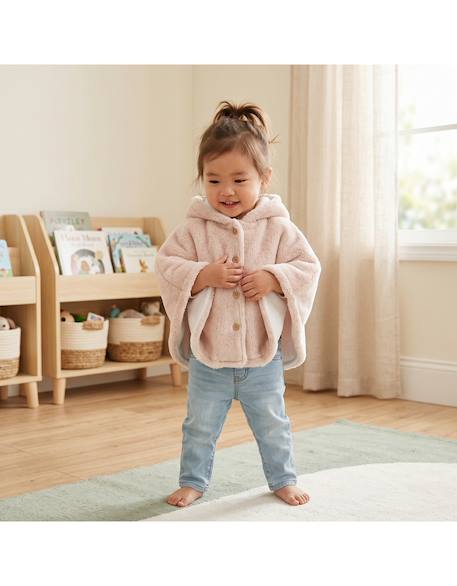 Poncho bébé groloudoux® ultra doux Rose 3 - vertbaudet enfant 