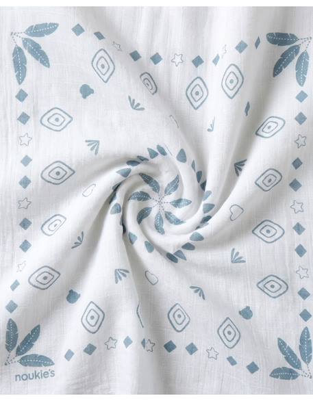 Lot de 3 langes 70x70 cm coton bio Blanc 4 - vertbaudet enfant 