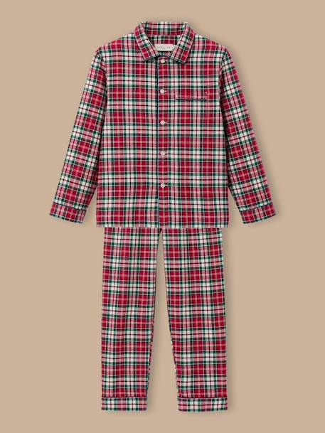 Pyjama grand-père noël garçon Carreaux rouge 1 - vertbaudet enfant 