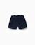 Short en velours côtelé avec taille à volants Bleu foncé 1 - vertbaudet enfant 