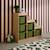Meuble de rangement enfant escalier 6 bacs de rangement décor bois naturel - sora Beige+Kaki+Moutarde+Pêche+Vert de gris 10 - vertbaudet enfant 