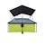 Piscine 300x200x65cm avec voile d'ombrage et pompe filtrante Vert 3 - vertbaudet enfant 