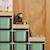 Meuble de rangement enfant escalier 6 bacs de rangement décor bois naturel - sora Beige+Kaki+Moutarde+Pêche+Vert de gris 30 - vertbaudet enfant 