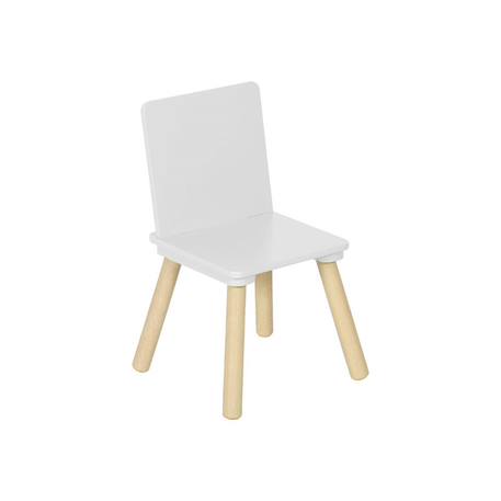 Table rectangulaire enfant bois de pin 4 assises - judith Blanc+Vert 3 - vertbaudet enfant 