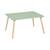 Table rectangulaire enfant bois de pin 4 assises - judith Blanc+Vert 10 - vertbaudet enfant 