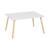 Table rectangulaire enfant bois de pin 4 assises - judith Blanc+Vert 5 - vertbaudet enfant 