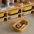 Sora - children's storage unit with 6 storage bins Moutarde+Orange+Vert olive 5 - vertbaudet enfant 