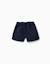 Short en velours côtelé avec taille à volants Bleu foncé 2 - vertbaudet enfant 