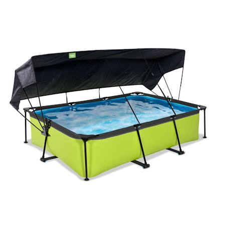 Piscine 300x200x65cm avec voile d'ombrage et pompe filtrante Vert 1 - vertbaudet enfant 