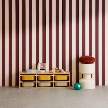 Sora - children's storage unit with 6 storage bins Moutarde+Orange+Vert olive 1 - vertbaudet enfant 