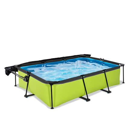 Piscine 300x200x65cm avec voile d'ombrage et pompe filtrante Vert 2 - vertbaudet enfant 