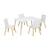 Table rectangulaire enfant bois de pin 4 assises - judith Blanc+Vert 1 - vertbaudet enfant 