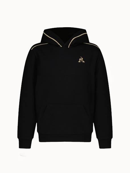 Sweat à capuche en double face avec détails dorés kids gold Noir 1 - vertbaudet enfant 