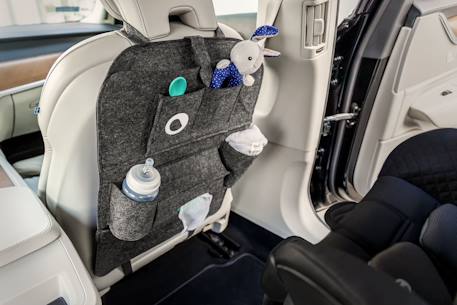 Organisateur de siège auto 2en1 avec 7 poches, protection de dossier et fixation universelle par velcro Grey 2 - vertbaudet enfant 