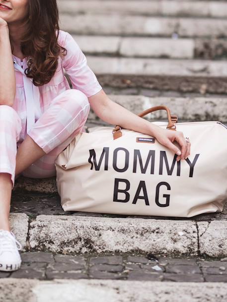 Sac à langer Mommy Bag large blanc cassé+noir or 5 - vertbaudet enfant 