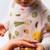 Bavoir boo évolutif 6 mois - 4 ans veggie party Multi-coloured 2 - vertbaudet enfant 