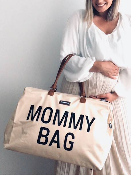 Sac à langer Mommy Bag large blanc cassé+noir or 6 - vertbaudet enfant 