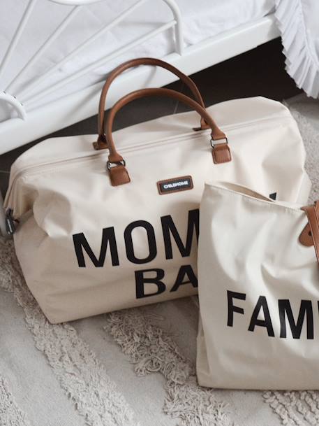 Sac à langer Mommy Bag large blanc cassé+noir or 4 - vertbaudet enfant 