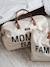 Sac à langer Mommy Bag large blanc cassé+noir or 4 - vertbaudet enfant 