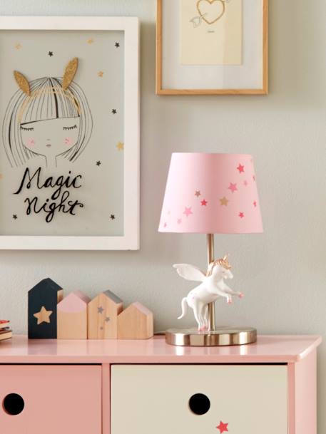 Lampe de chevet Licorne rose 2 - vertbaudet enfant 