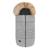 Chancelière universelle frode pour poussette, imperméable avec fourrure amovible Black carbon+Grey dove 8 - vertbaudet enfant 