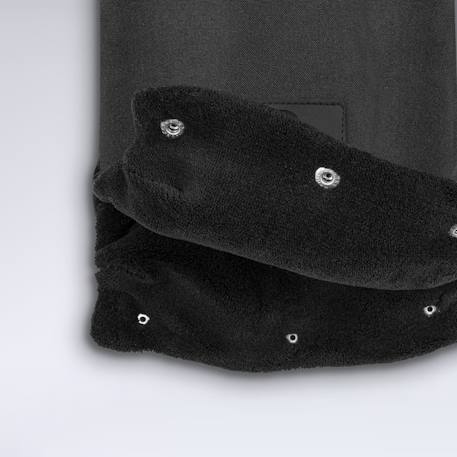 Chauffe-mains universel handmuff pour poussette, imperméable, coupe-vent et avec fourrure amovible Black 4 - vertbaudet enfant 