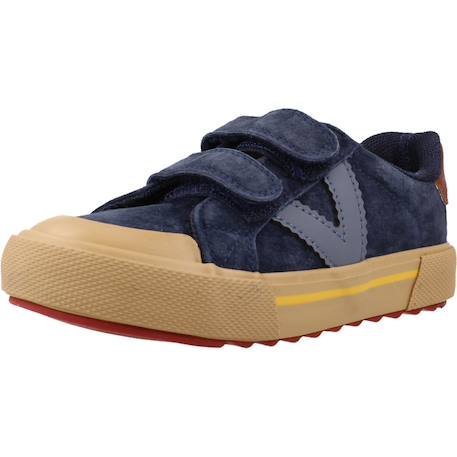 Basket garçon modèle 1065201v Bleu marino+Vert kaki 4 - vertbaudet enfant 