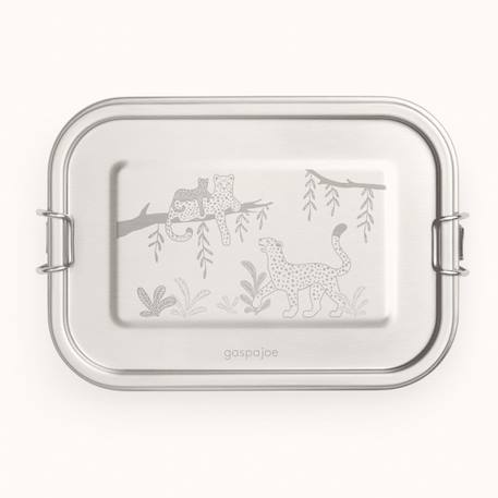3 boîtes à gouter inox kiddy 500 ml léopard Multi-coloured 1 - vertbaudet enfant 