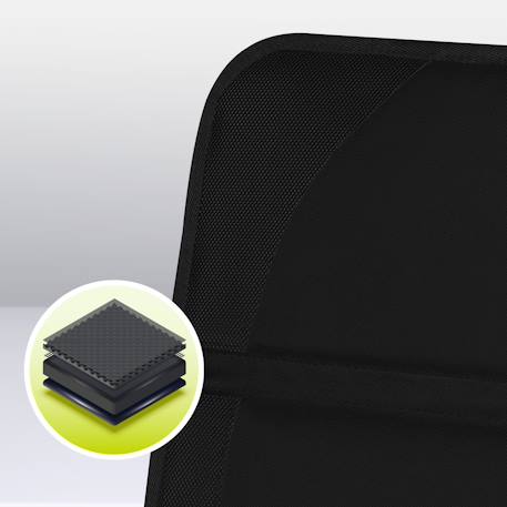 Tapis de protection universel sikker pour siège auto avec mousse epe 8 mm, surface antidérapante et poche de rangement Black carbon 4 - vertbaudet enfant 