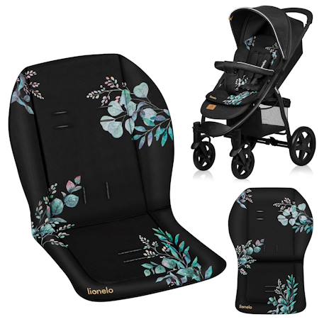 Coussin réducteur universel seatliner pour poussette, hydrophobe, réversible et lavable Black+Grey 1 - vertbaudet enfant 