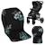 Coussin réducteur universel seatliner pour poussette, hydrophobe, réversible et lavable Black+Grey 1 - vertbaudet enfant 