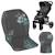 Coussin réducteur universel seatliner pour poussette, hydrophobe, réversible et lavable Black+Grey 5 - vertbaudet enfant 