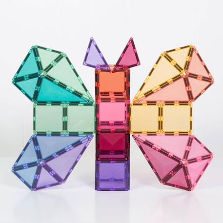 Jeu de construction magnétique starter pack pastel - 56 pièces Multi-coloured 5 - vertbaudet enfant 