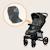 Coussin réducteur universel seatliner pour poussette, hydrophobe, réversible et lavable Black+Grey 7 - vertbaudet enfant 