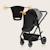 Pare-soleil universel stroller sun cover 53 x 51 cm avec protection upf 50+ pour poussette et siège-auto Black carbon 5 - vertbaudet enfant 