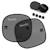 Lot de 2 pare-soleil universels sunshade pour vitres de voiture avec ventouses et sac de rangement Black 1 - vertbaudet enfant 
