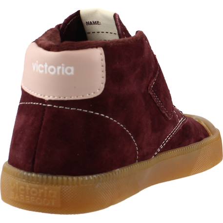 Bottes garçon modèle 1356108v botin tira adhesiva Bordeaux burdeos+Marron camel 3 - vertbaudet enfant 