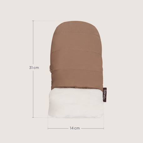 Chauffe-main universel handmuff oli pour poussette, imperméable Black+Nutty 12 - vertbaudet enfant 