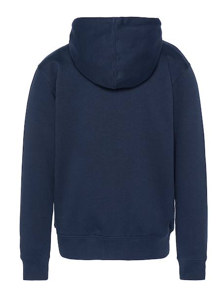 Sweatshirt zippé à capuche Blanc+Bleu jean+Bleu marine+Noir+Orange 9 - vertbaudet enfant 