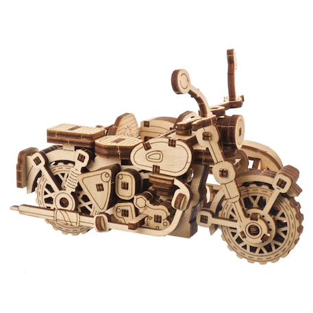 La Moto Volante de Hagrid – Mini maquette en bois avec side-car à assembler Marron 3 - vertbaudet enfant 