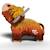 Puzzle 3d - vache des hautes landes Marron 4 - vertbaudet enfant 